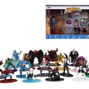 Jada Toys Marvel Spider-Man 18-Pack Series 9 Die-cast Figures, Toys for Kids and Adults