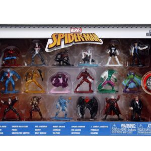 Jada Toys Marvel Spider-Man 18-Pack Series 9 Die-cast Figures, Toys for Kids and Adults