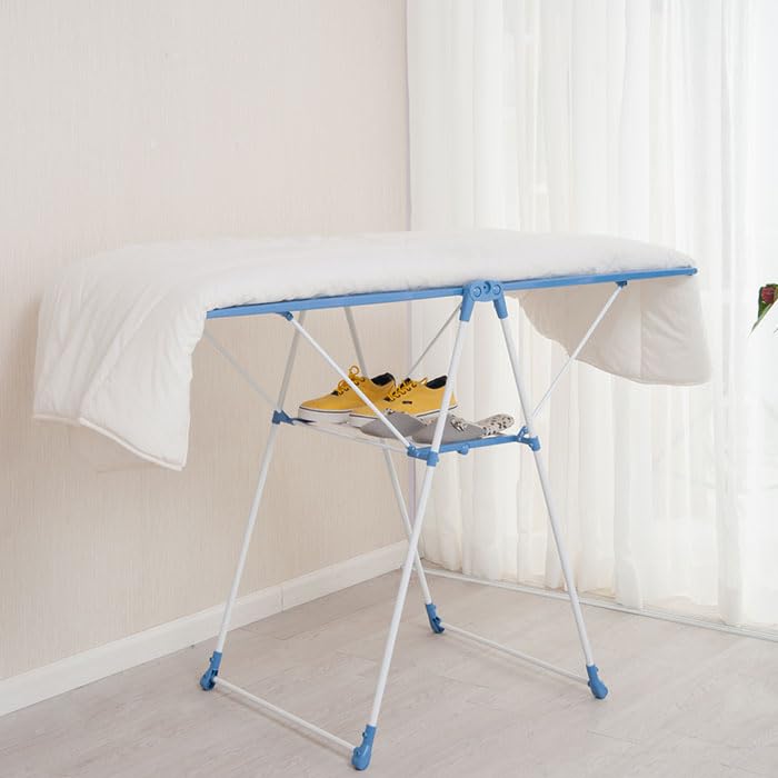 SUMECH Storage Drying Rack Foldable Laundry Clothes Wing-Shape Airer Portable Dryer Hanger Organizer Pole Indoor Outdoor Balcony