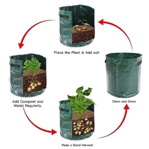 Organic Compost Bags Kitchen Garden Bag for Kitchen Garden Yard Organic Bag Waste Bin Yard Waste Bins 2Pcs 30 * 35cm