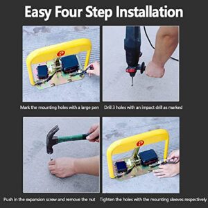 Remote Control Parking Lock, Automatic Barrier Alarmed Carport Tool Electric Parking Barrier, Mini Security Post for Driveways Carports, Parking Space Lock Folding Parking Barrier