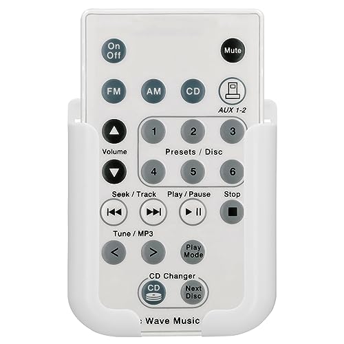 Replacement Remote Control for Bose AWR1R2 AWR1R3 AWR1W3 AWR113 AWR131 AWR1W2 Wave Radio Audio System