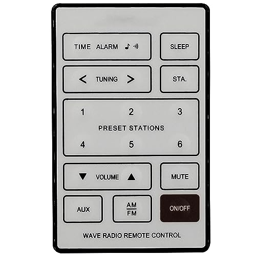 Replacement Bose Wave Radio AWR1-1W AWR1-1G AWR131 AWR113 Remote Control