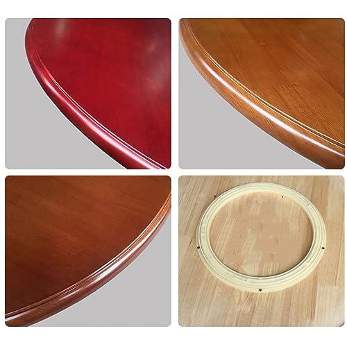 Lazy Susan Large Wood Dining Table Turntable, No Installation Required，60cm-80cm-100cm Solid Wood Turntable，Natural And Environmental Protection (Color : Crabapple, Size : 100cm(39IN))