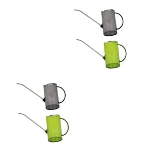 happyyami 4 pcs with scale watering can plastic water bottles clear water bottles small succulent plants live small watering can gardening spray kettle plastic bottle watering can indoor jug