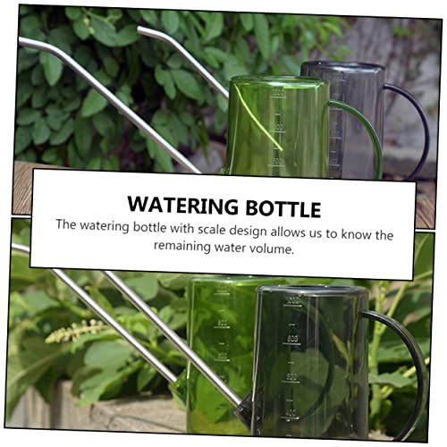 Happyyami 4 Pcs with Scale Watering Can Plastic Water Bottles Clear Water Bottles Small Succulent Plants Live Small Watering can Gardening Spray Kettle Plastic Bottle Watering can Indoor jug