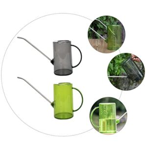 Happyyami 4 Pcs with Scale Watering Can Plastic Water Bottles Clear Water Bottles Small Succulent Plants Live Small Watering can Gardening Spray Kettle Plastic Bottle Watering can Indoor jug