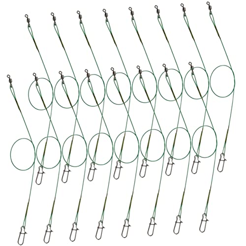 75 Pcs Fishing Leader line Metal snap Buttons Metal Snaps swivels Fishing Tackle Saltwater Fishing Fish Leaders Salt Water Fishing and Tackle Fishing Lines Fishing Leading Lines INOOMP