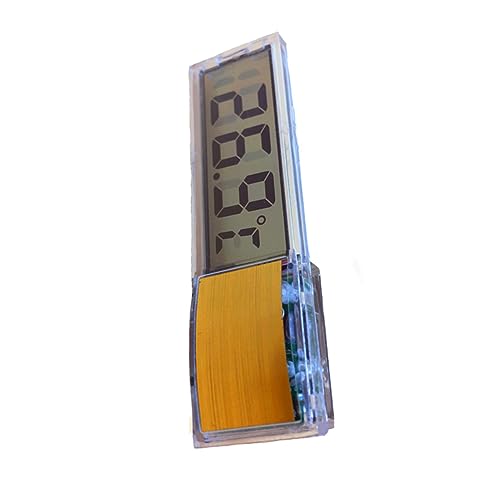 Aquarium Temperature Gauge Aquarium Sticker Fish Tank Water Temperature Meter LCD Digital ABS Reptile 3D Water Temperature Gauge POPETPOP