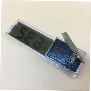 Aquarium Temperature Gauge Aquarium Sticker Fish Tank Water Temperature Meter LCD Digital ABS Reptile 3D Water Temperature Gauge POPETPOP