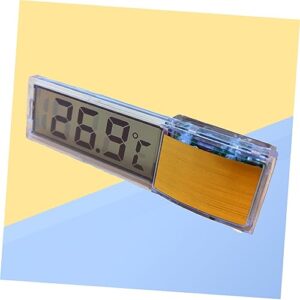 Aquarium Temperature Gauge Aquarium Sticker Fish Tank Water Temperature Meter LCD Digital ABS Reptile 3D Water Temperature Gauge POPETPOP