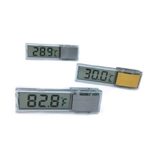 Aquarium Temperature Gauge Aquarium Sticker Fish Tank Water Temperature Meter LCD Digital ABS Reptile 3D Water Temperature Gauge POPETPOP