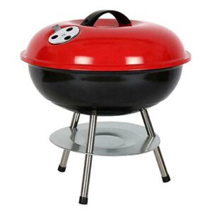christmas gift portable enamel charcoal grill burner 14-in outdoor camping bbq cooking