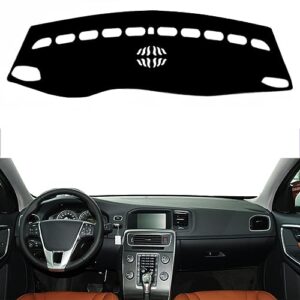 fit for volvo s60 2010-2017 lhd,car dashboard cover,non-slip pad carpet,dashboard center console cover dash mat,dash cover mat