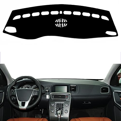 Fit for Volvo S60 2010-2017 LHD,Car Dashboard Cover,Non-Slip Pad Carpet,Dashboard Center Console Cover Dash Mat,Dash Cover mat