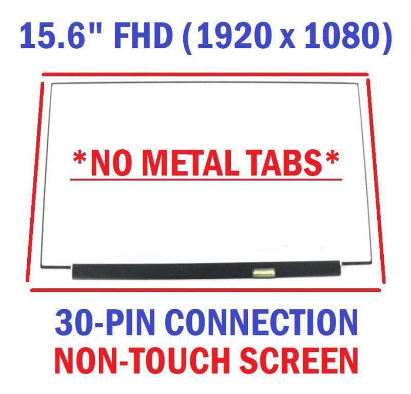 15.6" Screen Replacement for HP L20824-001 15-CR 15-CR0037WM 60Hz LCD Display Panel 30Pins FHD 1920(RGB)*1080 Non-Touch