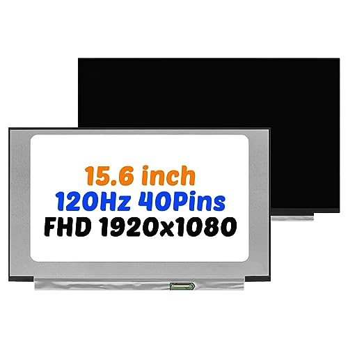 15.6" Screen Replacement for Lenovo 5D11B84959 120Hz LCD Display Panel 40Pins FHD 1920(RGB)*1080 Non-Touch