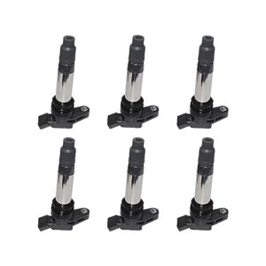 6pcs ignition coil 30684245 compatible with volvo s60 ii 134 t6 awd 2010-2015 compatible with volvo v70 iii 135 3.2 awd 2007-2010