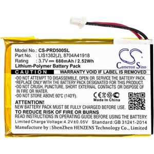 SPANN Battery Replacement for Sony Portable Reader PRS-500, Portable Reader PRS-500U2, Portable Reader PRS-505, Part No: 1-756-769-11, 8704A41918, LIS1382(J) 3.7V