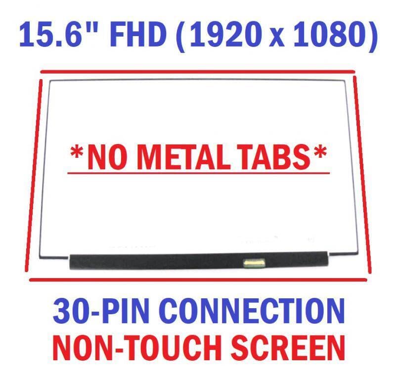 15.6" for Dell DP/N 01PVM5 P87F 60Hz Screen Replacement LCD 30Pins FHD 1920(RGB)*1080 Display Panel Non-Touch