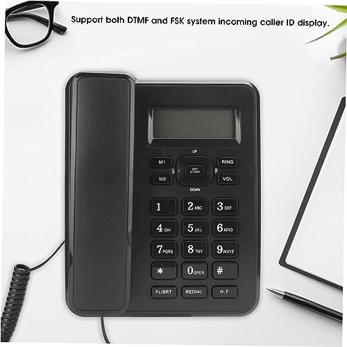 [Corded] Classic Design Landline Telephone for Home and Office - Reliable Desk with Wired Connection - Ideal Business for Clear Communication