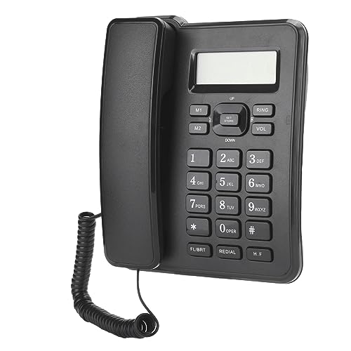 [Corded] Classic Design Landline Telephone for Home and Office - Reliable Desk with Wired Connection - Ideal Business for Clear Communication