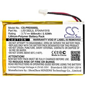 SPANN Battery Replacement for Sony Portable Reader PRS-505SC/JP, Portable Reader PRS-700BC, Portable Reader PRSA-CL1, Part No: 1-756-769-11, 8704A41918, LIS1382(J) 3.7V