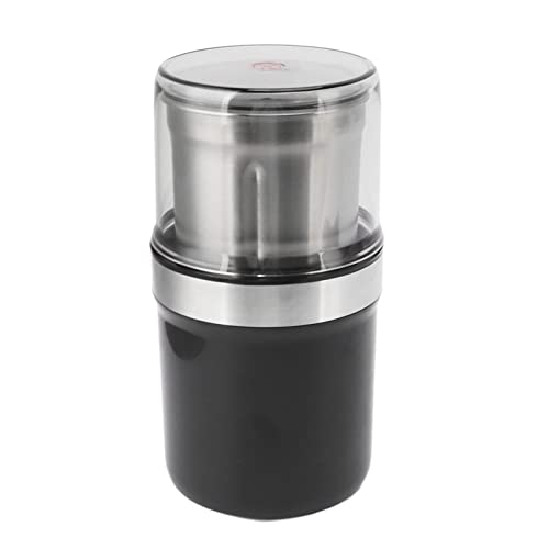 Electric Coffee Grinder, Single Blade Cup Portable Small Electric Grinder 100g Capacity Safe Fast Nuts for Cereal (US Plug 110V)