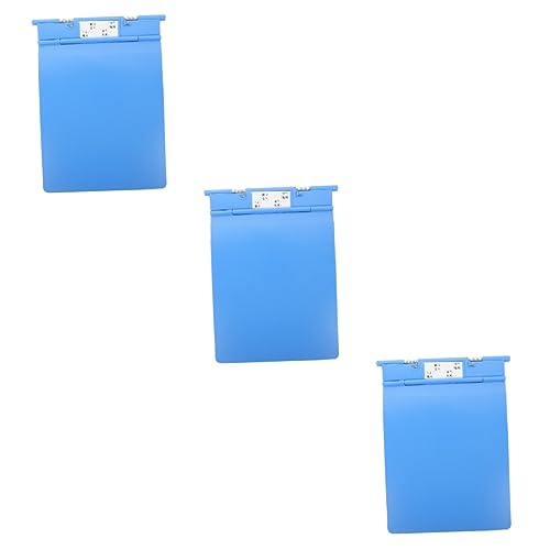 Ciieeo 3pcs Case Folder Pencils for Plastic Paper Holder Office File Folders Hanging Organizer Filing Box Hanging File Folders Plastic Writing Board Exam Paper Base Clip Boards