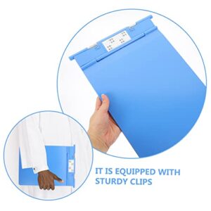 Ciieeo 3pcs Case Folder Pencils for Plastic Paper Holder Office File Folders Hanging Organizer Filing Box Hanging File Folders Plastic Writing Board Exam Paper Base Clip Boards