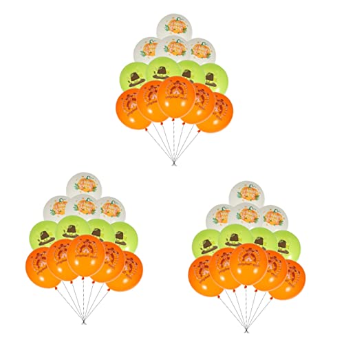 NOLITOY 90 pcs thanksgiving balloons Pumpkin Party Balloons Autumn Turkey Balloon party supplies fall garland orange ballon orange decorations Theme Latex Balloons Festival Balloons unique