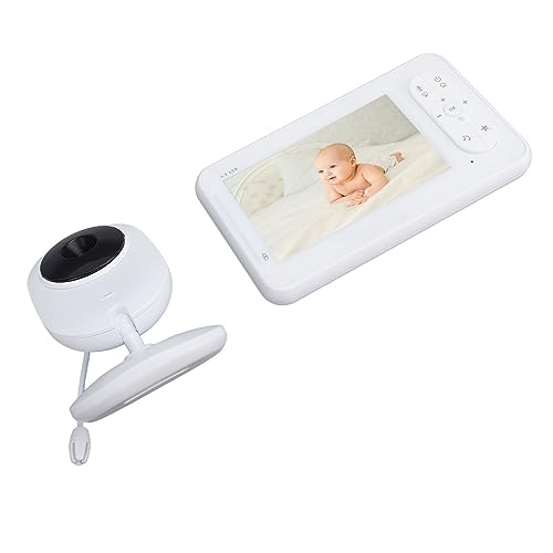 Jeanoko Wireless Baby Monitor, AC 100V-240V 2 Way Talk Baby Monitor 3018ft 4.3 Inch IPS Screen for Gift (US Plug)