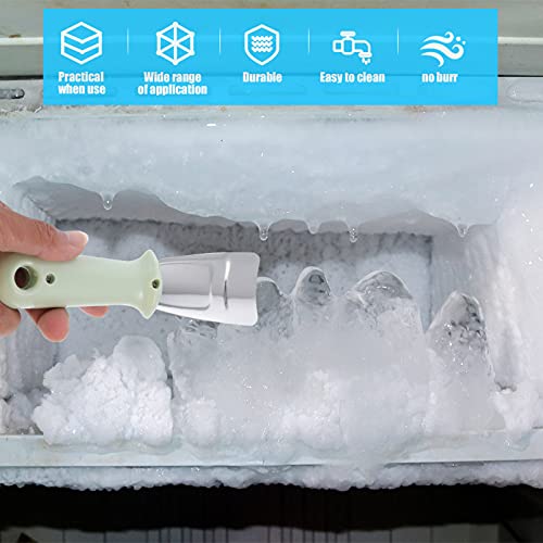 YARNOW 12 pcs Refrigerator Frost Removal Shovel Squeegee for car Automotive Tools Refrigerator for car Stainless Steel defrost Shovel Scraper for Cleaning ice Breaker Shovel Ice Scraper