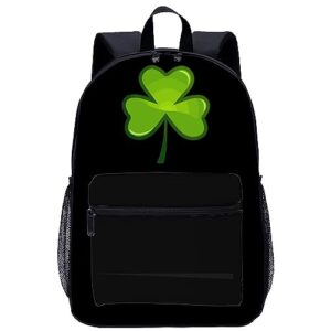 st patricks day shamrock laptop backpack for men women 17 inch travel daypack lightweight shoulder bag