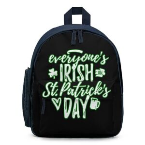 everyones irish on st patricks day backpack lightweight travel work bag casual daypack business laptop backpack for women men