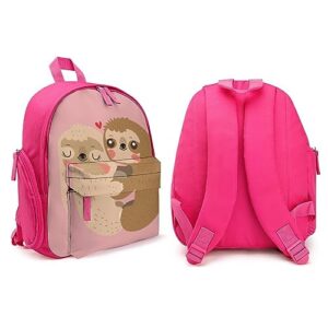 Sloth Love Hug Backpack Lightweight Travel Work Bag Casual Daypack Business Laptop Backpack for Women Men