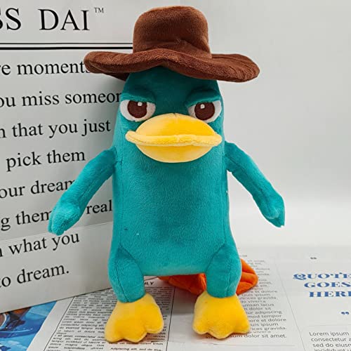 Shontay Perry The Platypus Plush, Platypus Plush Toy for Cartoon Fans Gift,Beautiful Platypus Stuffed Plushies Doll, for Kids Birthday & Holiday