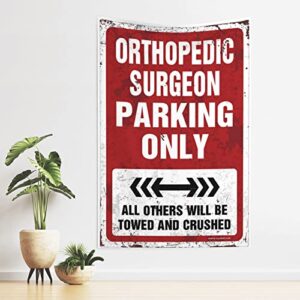 bedroom door decorations orthopedic surgeon parking only tapestry space decorations beer decorations for man cave (size : 75x100cm)