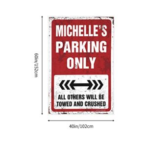 Bedroom Door Decorations Michelle'S Parking Only Tapestry Space Decorations Beer Decorations for Man Cave (Size : 75X100CM)