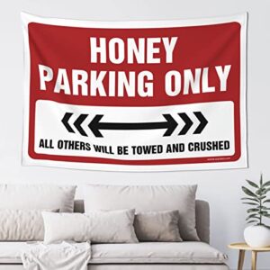 bedroom door decorations honey parking only tapestry space decorations beer decorations for man cave (size : 75x100cm)