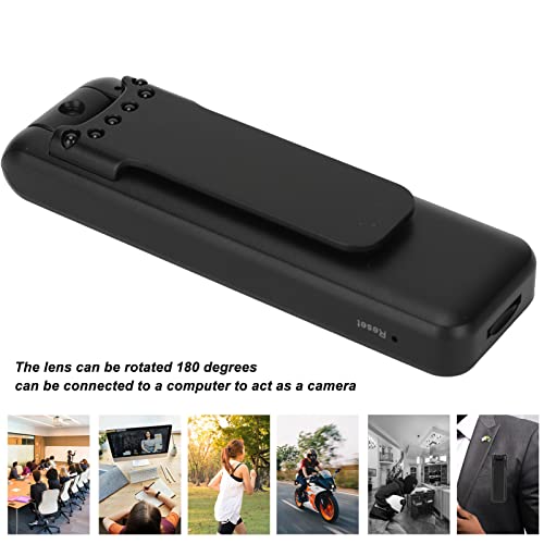 Mini Voice Video Recorder 1080P Night Vision Power Display Mini Body Camera for Law Enforcement - Compact Surveillance Device with 7 Hours of Separate Recording