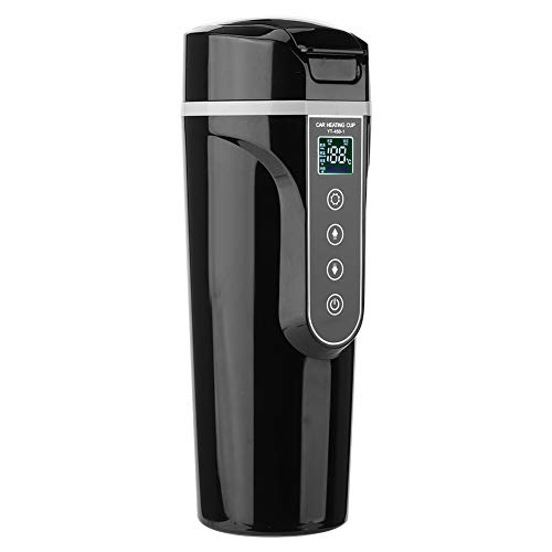 Car Home Dual-Use Electric Kettle Water Heating Cup with Temperature Control and Cigarette Lighter 12V Convenient and Versatile Travel Companion