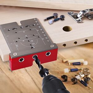 Hinge Jig Mm Aluminum Alloy Cup Style Hinge Drilling Jig Woodworking Hole Saw Kit Opener Set