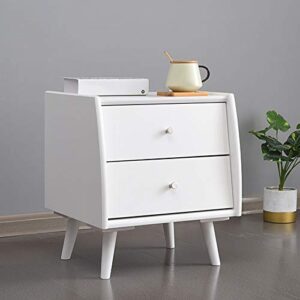 LHLLHL All Solid Wood Bedside Table Simple Nordic Style Bedroom Locker ，Mini Small Multifunctional Bedside Cabinet Simple