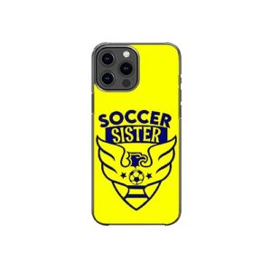 soccer sister sarcastic funny pattern art design anti-fall and shockproof gift iphone case (iphone xr)