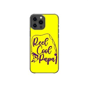 reel cool papa sarcastic funny pattern art design anti-fall and shockproof gift iphone case (iphone xr)