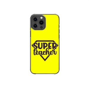 super teacher sarcastic funny teacher tribute pattern art design anti-fall and shockproof gift iphone case (iphone xr)