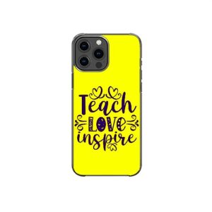 Teach Love Inspire Inspirational Positive Pattern Art Design Anti-Fall and Shockproof Gift iPhone case (iPhone XR)