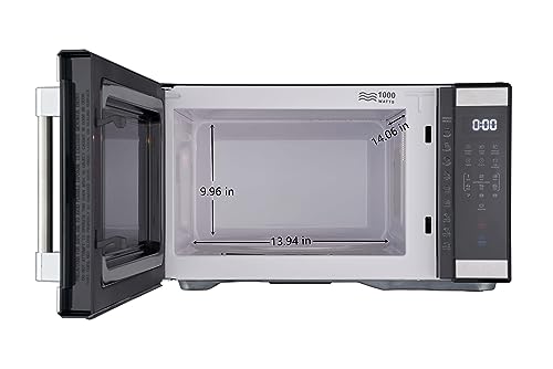 1.1 cu. ft. Countertop Microwave Oven, 1000 Watts (Color : Silver)