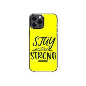 stay strong positive inspirational motivational pattern art design anti-fall and shockproof gift iphone case (iphone xr)